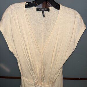 BCBG Maxazria Cream Top- Womens Size Medium